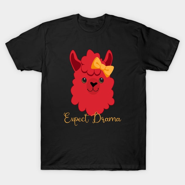 Expect Drama Lovely Llama T-Shirt by Animal Specials